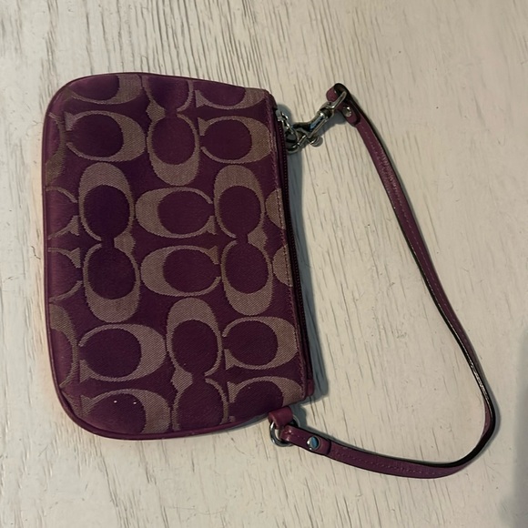 Purple coach wristlet - Picture 2 of 2